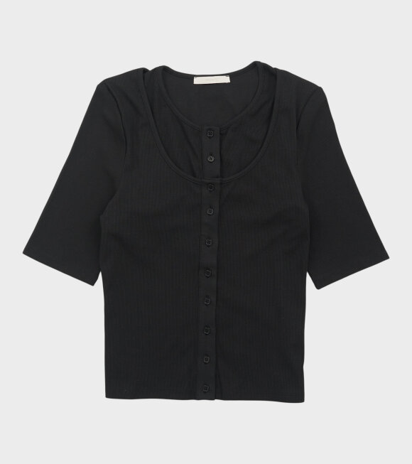 Amomento - Two-Piece Layer T-shirt Black