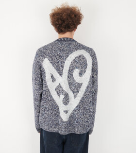 Jacquard Jumper Blackbird Blue/Multi