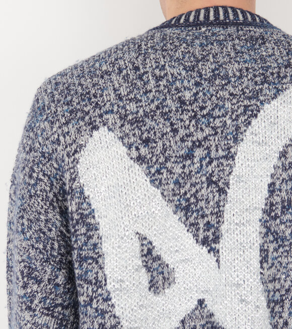 Acne Studios - Jacquard Jumper Blackbird Blue/Multi