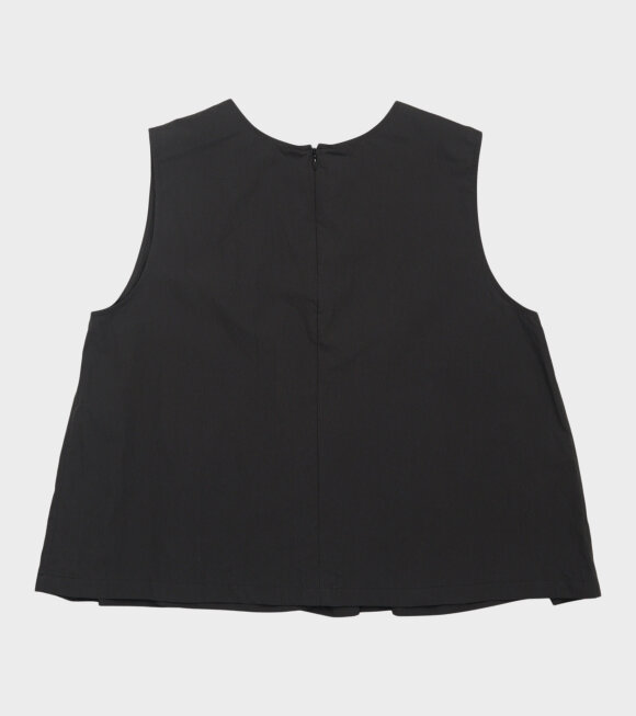 Amomento - Cotton Two-Way Shirring Top Black