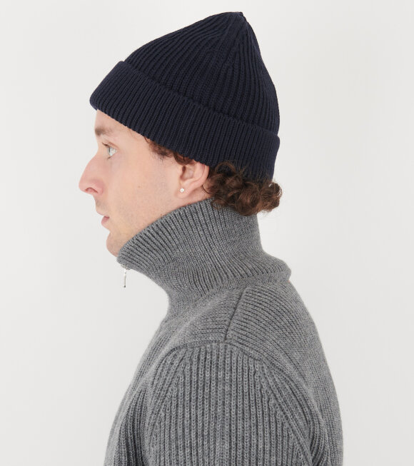 Andersen-Andersen - Beanie Medium Navy Blue