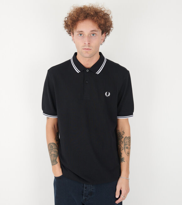 Comme des Garcons Shirt - X Fred Perry Strong Will Polo Black