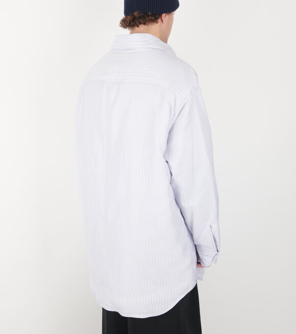 Maison Margiela - Padded Striped Shirt White/Blue