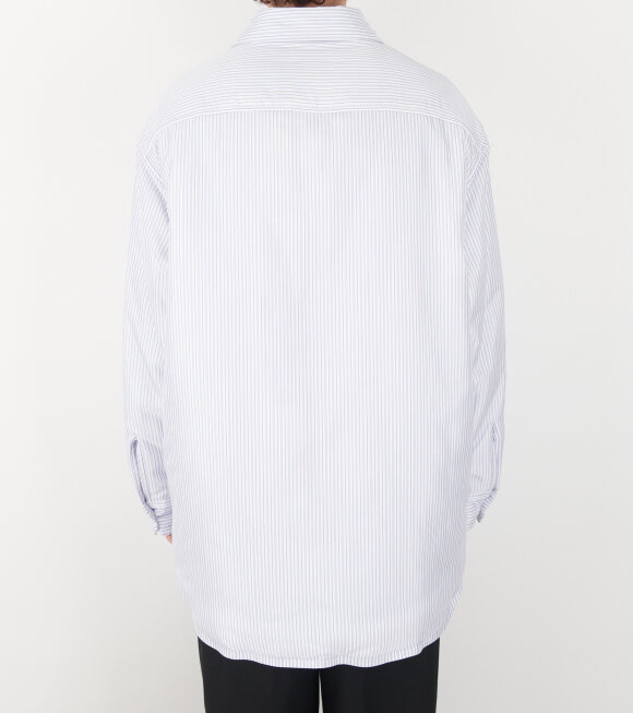 Maison Margiela - Padded Striped Shirt White/Blue