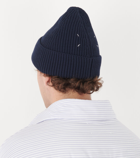 Maison Margiela - Wool Mix Beanie Navy