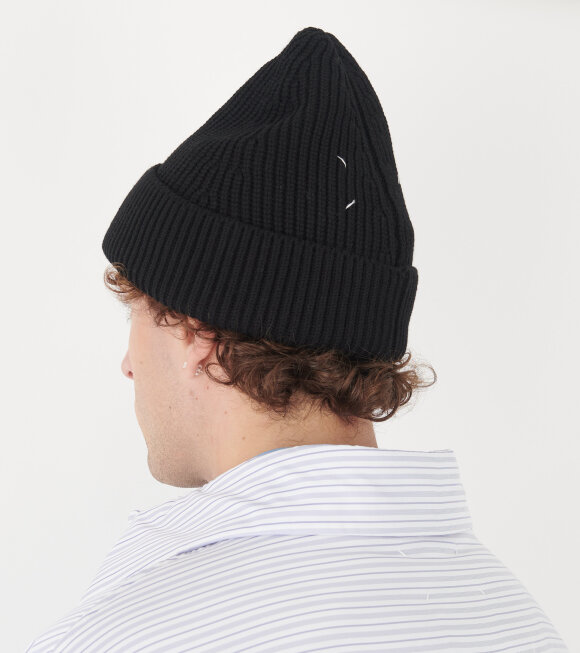 Maison Margiela - Wool Mix Beanie Black