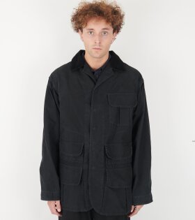 Cotton Canvas Pocket Jacket Black