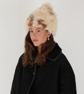 Cow Sheepskin Bobble Cap Cow