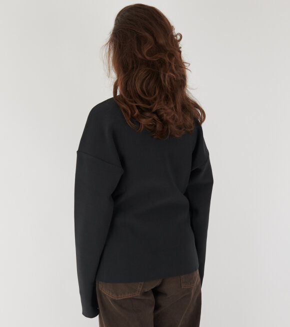 Birrot - Lay 3 Boatneck Cardigan Anthracite