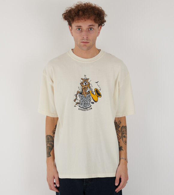 Brain Dead - Trash Cat T-shirt Natural