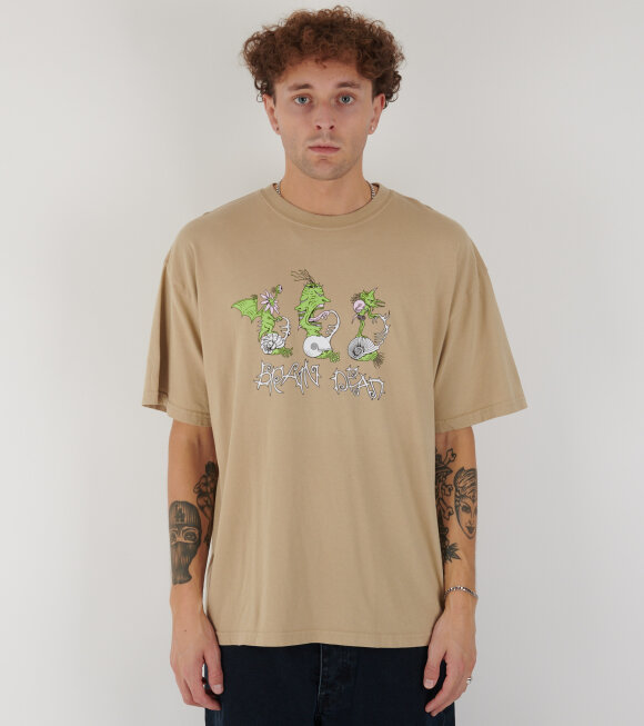 Brain Dead - Scooter Freaks T-shirt Sand