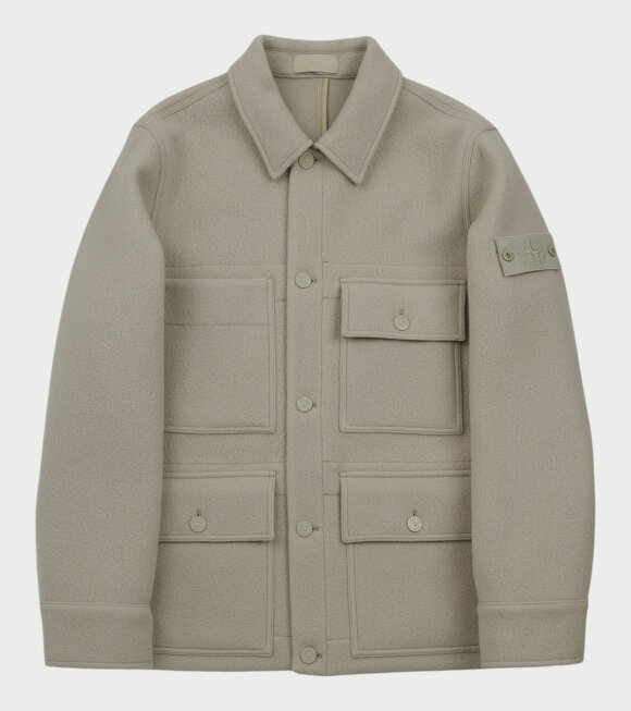 Stone Island - Ghost Heavy Melton Wool Jacket Light Beige