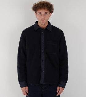 Ulrik Reversible Fleece Overshirt Navy