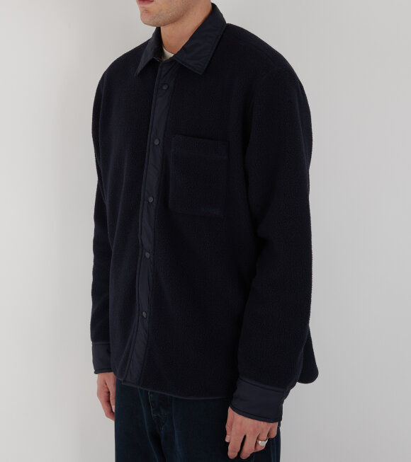 Norse Projects - Ulrik Reversible Fleece Overshirt Navy