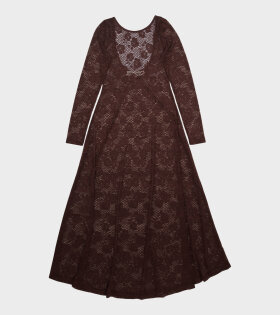 Greta Dress Deep Mahogany