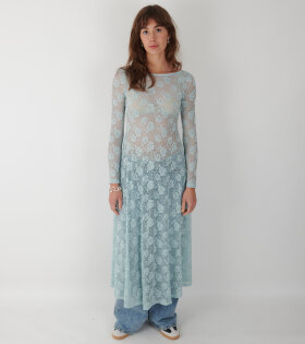 Greta Dress Misty Blue