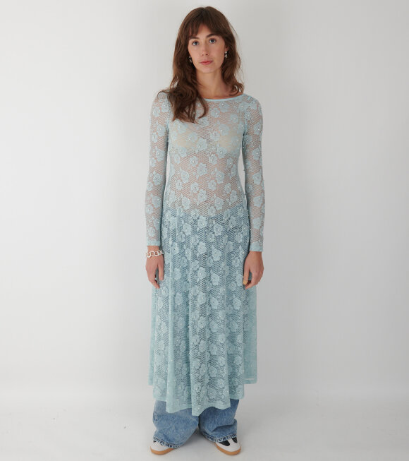 Mr. Larkin - Greta Dress Misty Blue