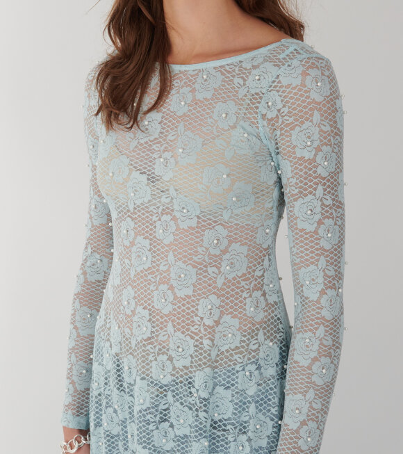 Mr. Larkin - Greta Dress Misty Blue