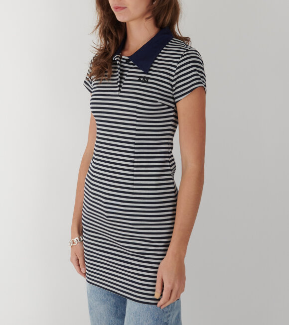 Kernemilk - Gelato Polo Dress Navy/Grey