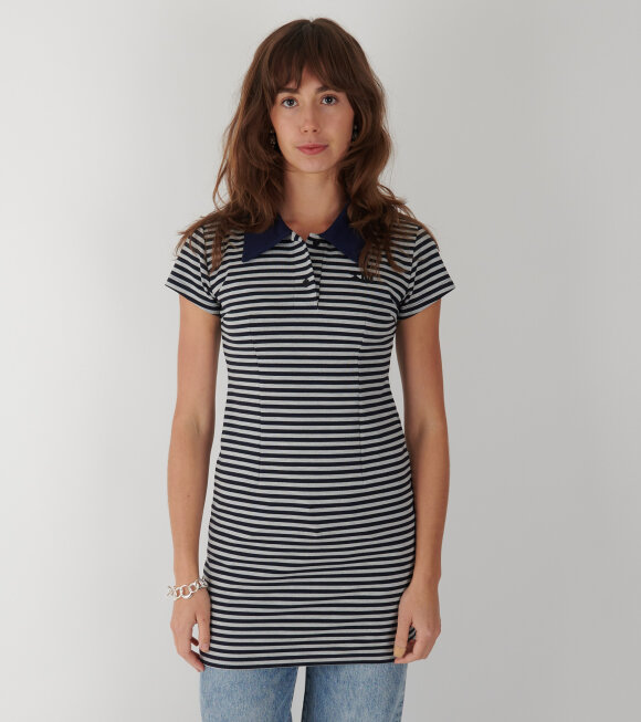 Kernemilk - Gelato Polo Dress Navy/Grey