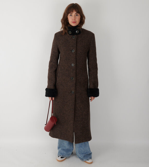 Kernemilk - Lopu Coat Dark Brown/Black