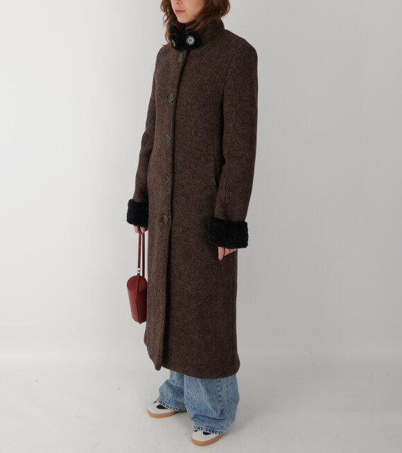 Kernemilk - Lopu Coat Dark Brown/Black