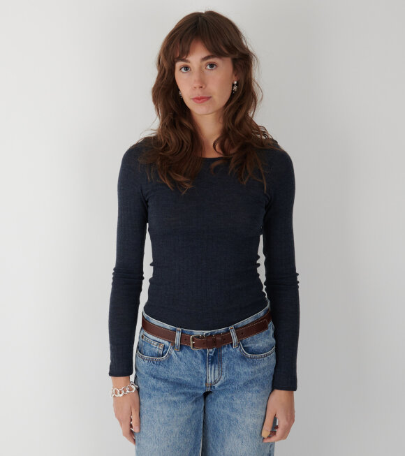 Nørgaard Paa Strøget - 101 Wool Rib Marine