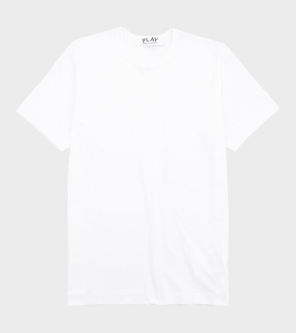 Comme des Garcons PLAY - Backside Heart T-Shirt White / Black 