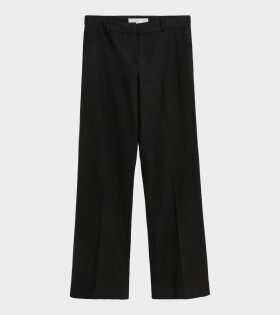 Hip Trouser Draping Black Canvas