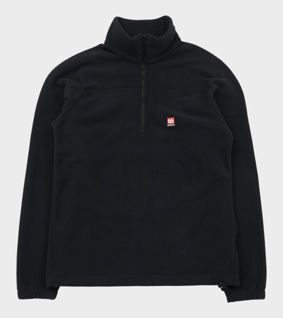 66 North - Esja Fleece Zip Neck Black