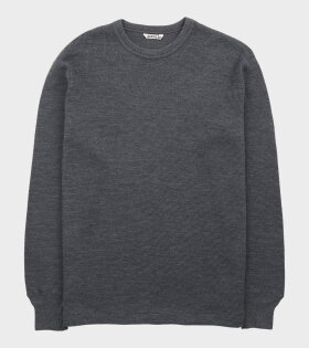 Wool Cotton Thermal P/O Top Charcoal