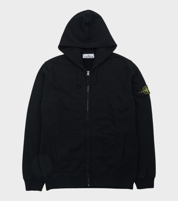 Stone Island - Zip Hoodie Black