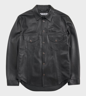 Leather Shirt Black 