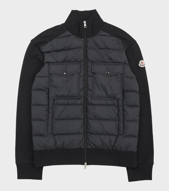 Moncler - Felpa Padded Cardigan Black