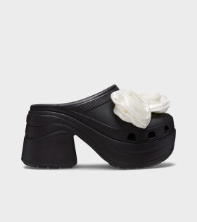 Siren Rosette Clog Black