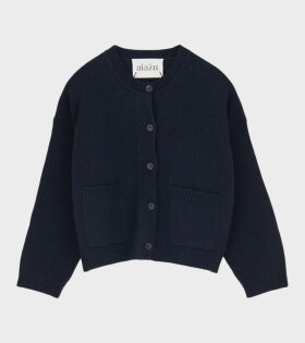 Cobe Wool Cardigan Black/Blue