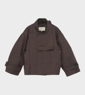 Water Resistant Jacket Dark Brown 