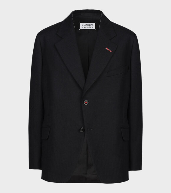 Maison Margiela - Herringbone Wool Jacket Black