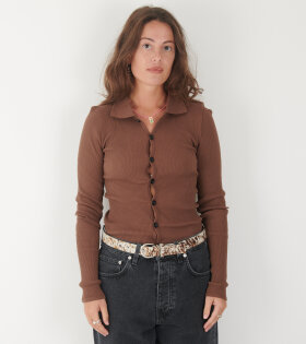 Laura Seamless Shirt Brown