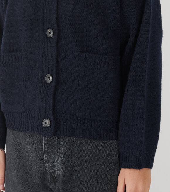 Aiayu - Cobe Wool Cardigan Black/Blue