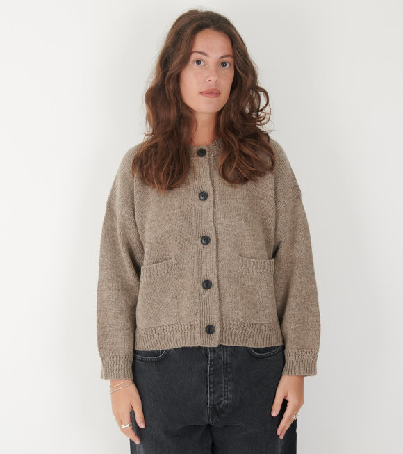 Aiayu - Cobe Wool Cardigan Pure Soil