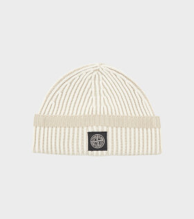 Rib Wool Logo Beanie Off-white/Beige