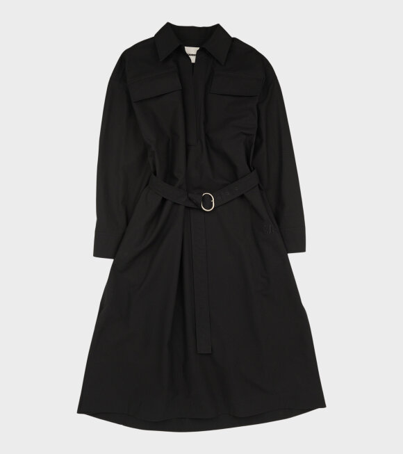 Jil Sander - Cotton Canvas Shirt Dress Dark Navy