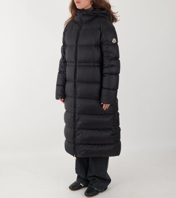 Moncler - Boulogne Reversible Long Down Jacket Black