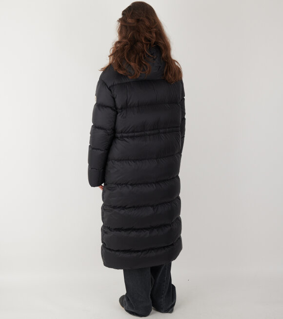 Moncler - Boulogne Reversible Long Down Jacket Black