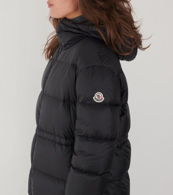 Moncler - Boulogne Reversible Long Down Jacket Black