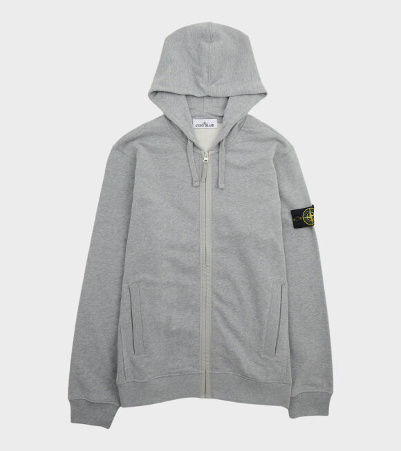 Stone Island - Zip Hoodie Light Grey