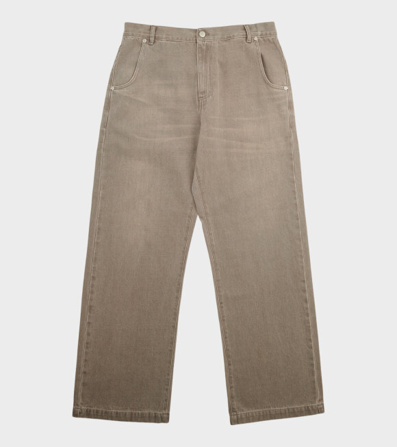 Mfpen - Straight Cut Rivet Jeans Washed Brown