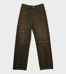 Distressed Jeans Vintage Brown