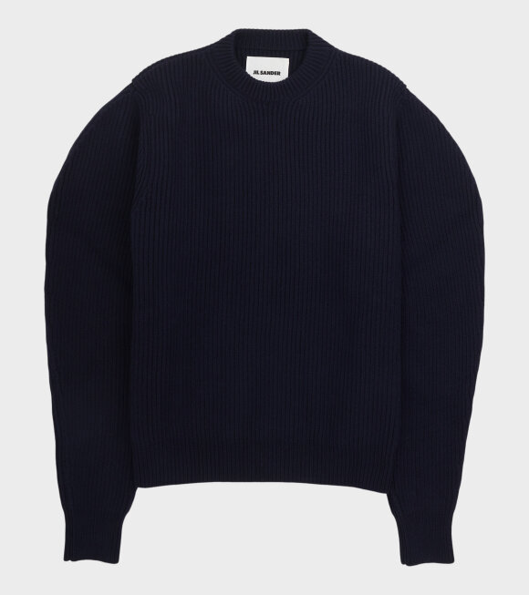 Jil Sander - Engineered Boiled Wool Knit Navy